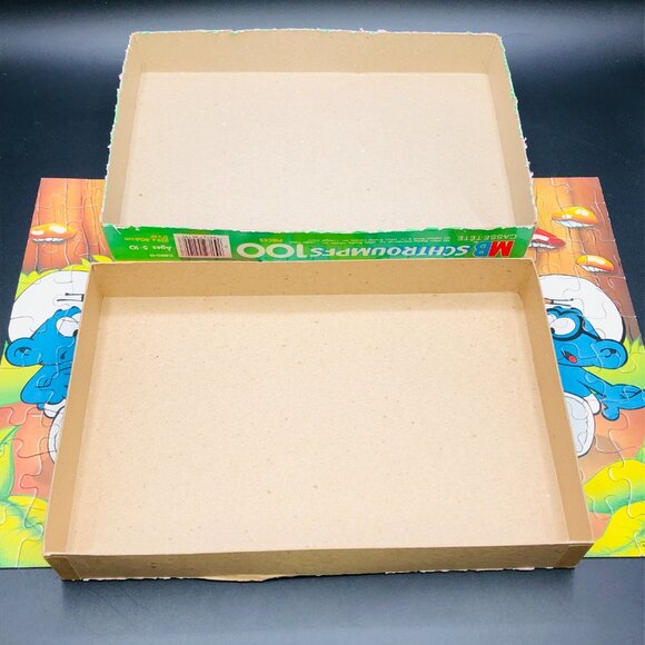 Vintage 1983 PEYO Smurf Jigsaw Puzzle - 100 Pcs COMPLETE: Cartoon Character - Picture 8 of 10
